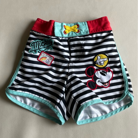 Disney x Mickey Mouse Swim Trunks 2T - Picture 1 of 13